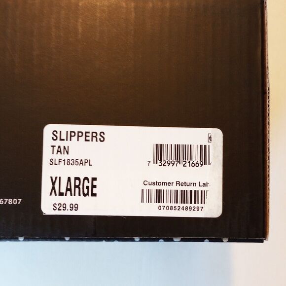 NIB Arch Support Foam Faux Fur Super Soft Crossband Slippers XL 11-12 - Picture 6 of 6